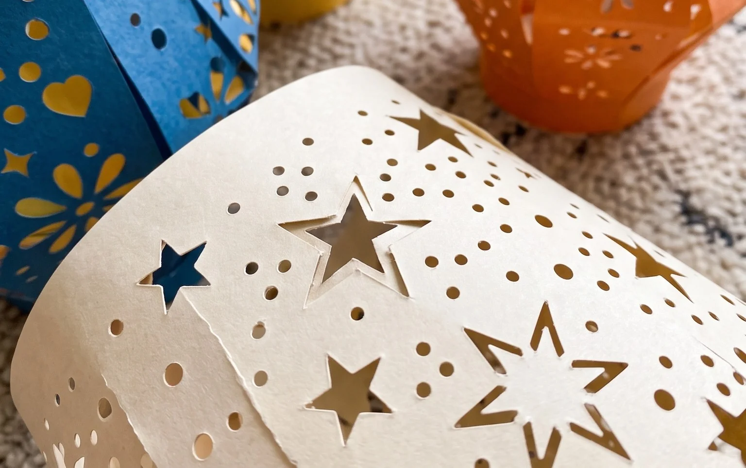 Paper Punch-Out Lanterns: Easy Paper Lanterns Kids Can Make